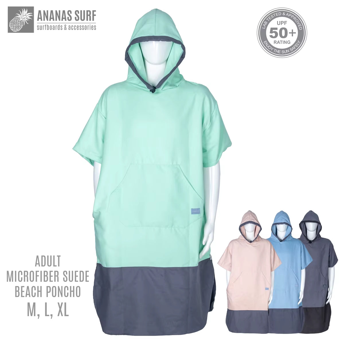 Style Beach Poncho Fast Dried Unisex Men Women Change Wetsuit Robe Towel Microfibre