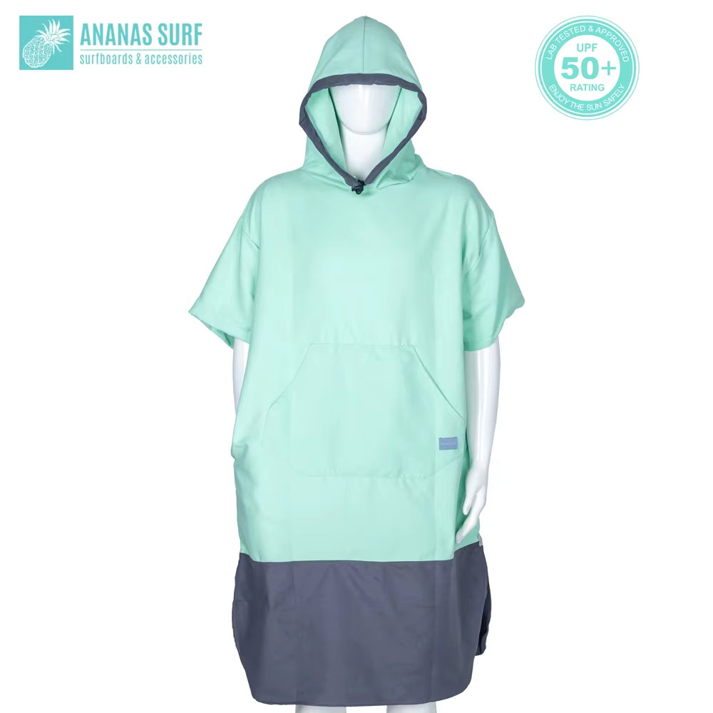 Style Beach Poncho Fast Dried Unisex Men Women Change Wetsuit Robe Towel Microfibre